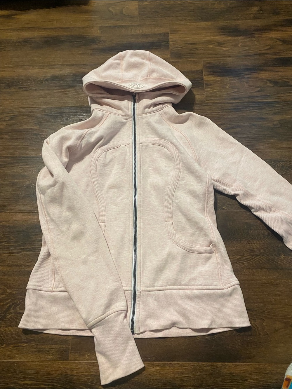 lululemon athletica Pale Pink Hooded Zip-Up Jacket